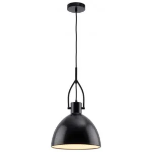 Terrence Metal Industrial Pendant Light, Black by Mercator, a Pendant Lighting for sale on Style Sourcebook