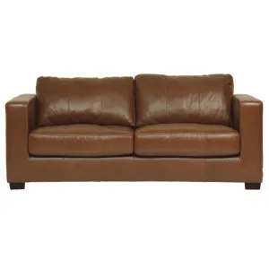 Gordon 2.5 Seater Sofa in Aniline Leather Natural by OzDesignFurniture, a Sofas for sale on Style Sourcebook