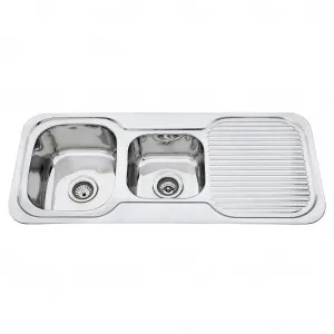 1 & 3/4 Bowl Sink R/H Drainer by Häfele, a Kitchen Sinks for sale on Style Sourcebook