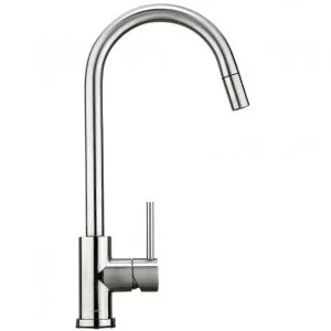Mixer Tap with pull-out vegi spray Gooseneck by Häfele, a Kitchen Taps & Mixers for sale on Style Sourcebook