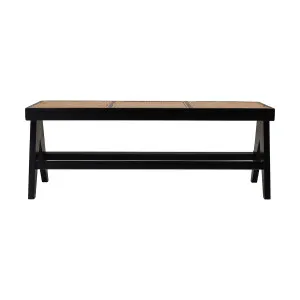 Modero Bench in Rattan / Black Frame by OzDesignFurniture, a Benches for sale on Style Sourcebook