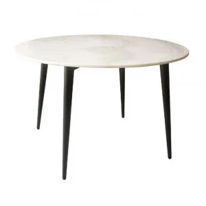 Cusseta Marble Top Round Dining Table, 120cm by Ingram Designer, a Dining Tables for sale on Style Sourcebook