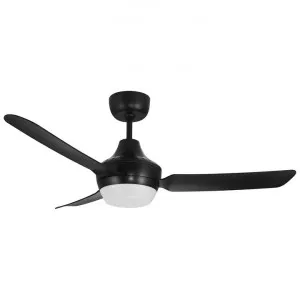 Ventair Stanza Indoor / Outdoor Ceiling Fan with B22 Lamp Holder, 122cm/48", Black by Ventair, a Ceiling Fans for sale on Style Sourcebook