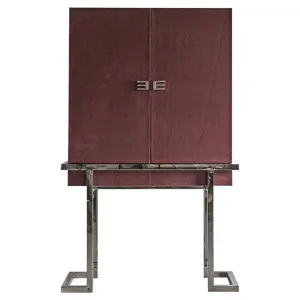 Frei Leather 2 Door Cocktail Cabinet by Franklin Higgins, a Wine Racks for sale on Style Sourcebook