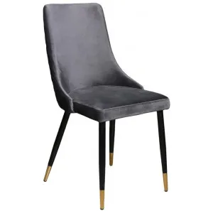 Ivy Velvet Fabric Dining Chair, Slate by Viterbo Modern Furniture, a Dining Chairs for sale on Style Sourcebook