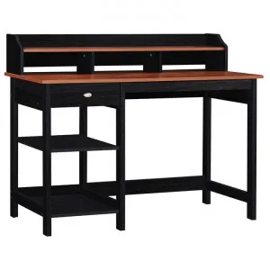 Jace Secretory Desk, 120cm, Teak / Black Oak by Hal Furniture, a Desks for sale on Style Sourcebook