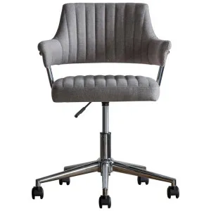 Bocale Fabric Swivel Office Chair, Grey by Franklin Higgins, a Chairs for sale on Style Sourcebook