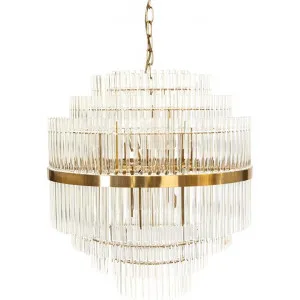 Lawrence Crystal Rod Pendant Light, 60cm by Cozy Lighting & Living, a Pendant Lighting for sale on Style Sourcebook