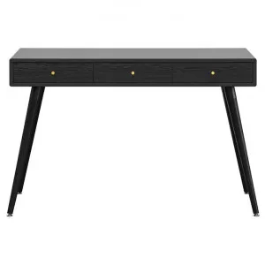 Einar Oak Home Office Desk, Timber Drawer, 120cm, Black by FLH, a Desks for sale on Style Sourcebook