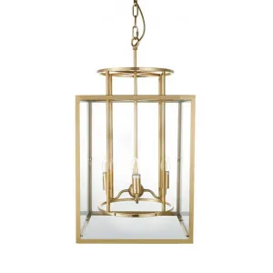 Concord Steel & Glass Pendant Light, Large, Brass by Cozy Lighting & Living, a Pendant Lighting for sale on Style Sourcebook