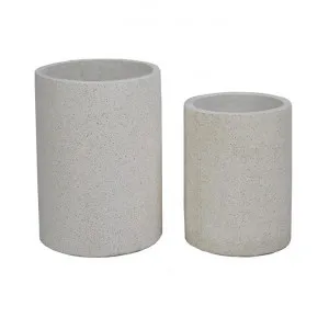 Venda 2 Piece Terrazzo Cylinder Pot Set by Florabelle, a Plant Holders for sale on Style Sourcebook