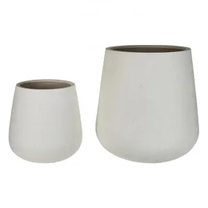 Tran 2 Piece Planter Set, Cream by Florabelle, a Plant Holders for sale on Style Sourcebook