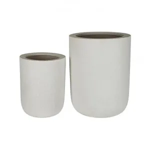 An Phu 2 Piece Planter Set, Cream by Florabelle, a Plant Holders for sale on Style Sourcebook