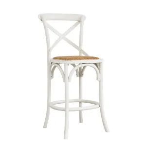 Cristo Bar Chair in Whitewash / Rattan by OzDesignFurniture, a Bar Stools for sale on Style Sourcebook