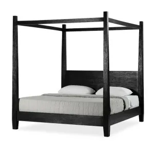 Retreat Double Bed in Ebony by OzDesignFurniture, a Bed Heads for sale on Style Sourcebook