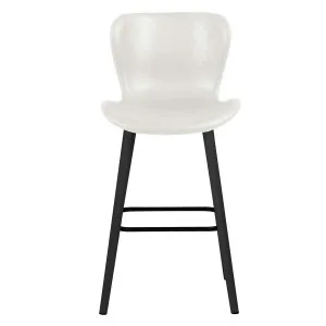 Batilda Bar Chair in White PU / Black leg by OzDesignFurniture, a Bar Stools for sale on Style Sourcebook