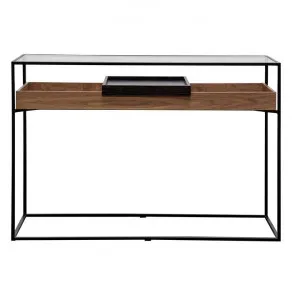 Caveat Console Table, 120cm, Black / Walnut by Conception Living, a Console Table for sale on Style Sourcebook