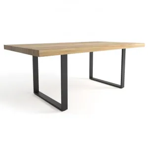 Visterna Messmate Timber & Steel Dining Table, 250cm by Manor Pacific, a Dining Tables for sale on Style Sourcebook