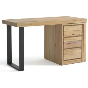 Visterna Messmate Timber & Steel Writing Desk, 135cm by Manor Pacific, a Desks for sale on Style Sourcebook
