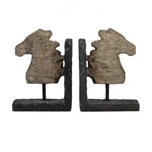 Amori 2 Piece Horse Head Bookend Set by Affinity Furniture, a Desk Decor for sale on Style Sourcebook
