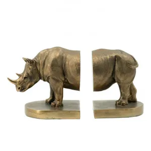 Walton Rhino Bookend Set by Affinity Furniture, a Desk Decor for sale on Style Sourcebook