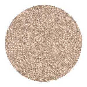 Rubens Modern Indoor / Outdoor Round Rug, 150cm, Tan by El Diseno, a Outdoor Rugs for sale on Style Sourcebook