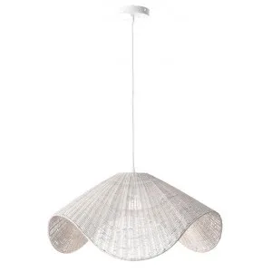 Adaya Rattan Pendant Light, White Wash by Lumi Lex, a Pendant Lighting for sale on Style Sourcebook