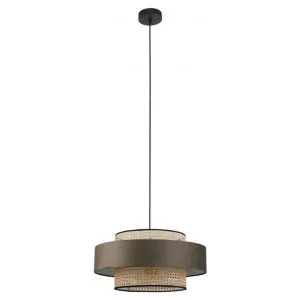 Miquita Rattan Pendant Light, Brown by Lexi Lighting, a Pendant Lighting for sale on Style Sourcebook