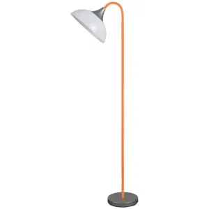Alberta Metal Base Floor Lamp, Orange by Lumi Lex, a Floor Lamps for sale on Style Sourcebook