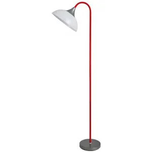 Alberta Metal Base Floor Lamp, Red by Lumi Lex, a Floor Lamps for sale on Style Sourcebook