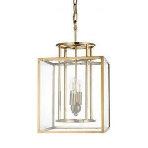 Concord Steel & Glass Pendant Light, Small, Brass by Cozy Lighting & Living, a Pendant Lighting for sale on Style Sourcebook