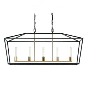 Le Mans Iron Pendant Light, Large, Black by Cozy Lighting & Living, a Pendant Lighting for sale on Style Sourcebook