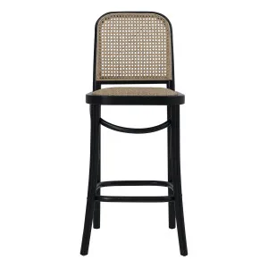 Belmont Bar Chair in Black / Rattan by OzDesignFurniture, a Bar Stools for sale on Style Sourcebook