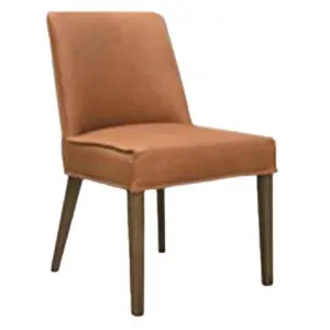 Manchelar Leather Dining Chair, Vintage Tan / Smoke by Woodland Furniture, a Dining Chairs for sale on Style Sourcebook