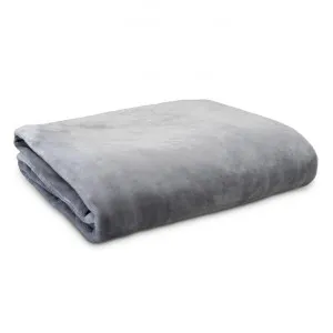 Ardor Boudoir Lucia Luxury Velvet Plush Blanket, 240x245cm, Silver by Ardor Boudoir, a Throws for sale on Style Sourcebook