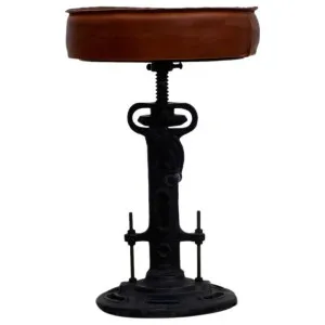 Paris Cast Iron Industrial Wind Up Counter Stool by Philuxe Home, a Bar Stools for sale on Style Sourcebook