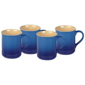 Chasseur La Cuisson 4 Piece Mug Set, 350ml, Blue by Chasseur, a Cups & Mugs for sale on Style Sourcebook