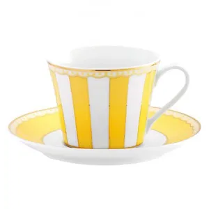 Noritake Carnivale Fine Porcelain Cup & Saucer Set, Yellow by Noritake, a Cups & Mugs for sale on Style Sourcebook
