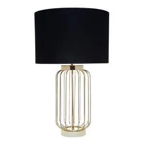 Cleo Metal Wire Base Table Lamp, Gold by Cozy Lighting & Living, a Table & Bedside Lamps for sale on Style Sourcebook