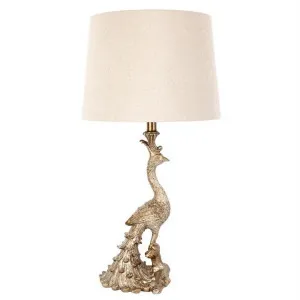 Peacock Resin Base Table Lamp, Gold by Cozy Lighting & Living, a Table & Bedside Lamps for sale on Style Sourcebook