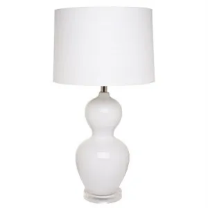 Bronte Ceramic Base Table Lamp, White by Cozy Lighting & Living, a Table & Bedside Lamps for sale on Style Sourcebook