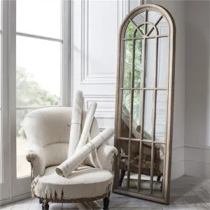 Calam Panelled Arch Window Mirror, 180cm by Casa Bella, a Mirrors for sale on Style Sourcebook