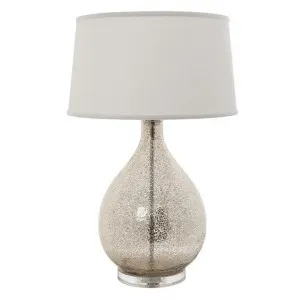 Brompton Acrylic Table Lamp with Ivory Linen shade by Emac & Lawton, a Table & Bedside Lamps for sale on Style Sourcebook