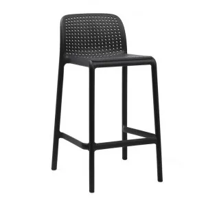 Bora Italian Made Commercial Grade Stackable Indoor / Outdoor Counter Stool, Anthracite by Nardi, a Bar Stools for sale on Style Sourcebook