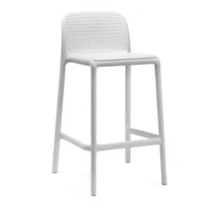 Bora Italian Made Commercial Grade Stackable Indoor / Outdoor Counter Stool, White by Nardi, a Bar Stools for sale on Style Sourcebook