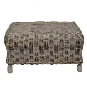 Savannah Rattan Ottoman, White Wash by COJO Home, a Ottomans for sale on Style Sourcebook