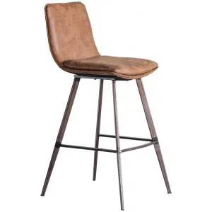 Polly Faux Leather Counter Stool, Set of 2, Tan by Hudson Living, a Bar Stools for sale on Style Sourcebook