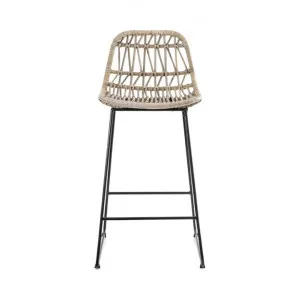Comores Rattan & Metal Counter Stool by Florabelle, a Bar Stools for sale on Style Sourcebook