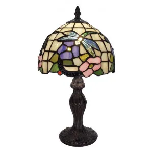 Nava Tiffany Style Stained Glass Table Lamp, Extra Small by GG Bros, a Table & Bedside Lamps for sale on Style Sourcebook