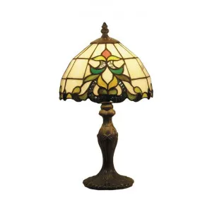 Zara Tiffany Style Stained Glass Table Lamp, Extra Small by GG Bros, a Table & Bedside Lamps for sale on Style Sourcebook